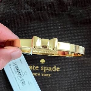 Kate Spade gold bow bangle (New with tags)